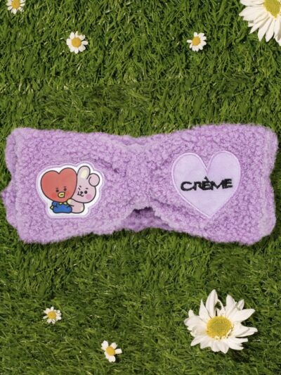 The Creme Shop BT21 BABY Plush Spa Teddy Headyband™ – Starstruck Purple