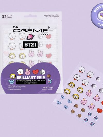 The Creme Shop BT21: Brilliant Skin – Hydrocolloid Acne Patches | Infused with Zinc