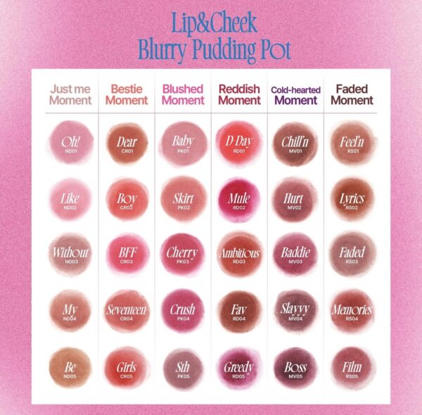 Fwee - Lip & Cheek Burry Pudding Pot - Imagen 3