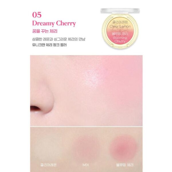 Peripera - Blushed Custom Cheek 005 Dreamy Cherry (Cherry Ver) - Imagen 4
