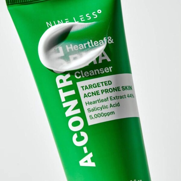 Nine Less - A-Control Heartleaf & BHA Cleanser | Limpiador para piel con acné - Imagen 4