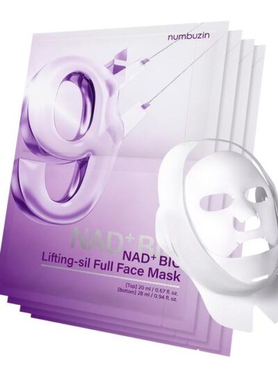 Numbuzin – No.9 NAD Bio Lifting Full Cover Facial Mask +GWP (Reafirma Cuello y Rostro)