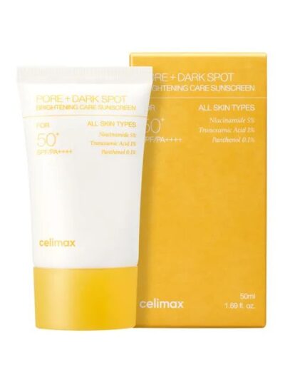 Celimax – Pore + Dark Spot Brightening Care Sunscreen (Trata manchas y Minimiza poros)