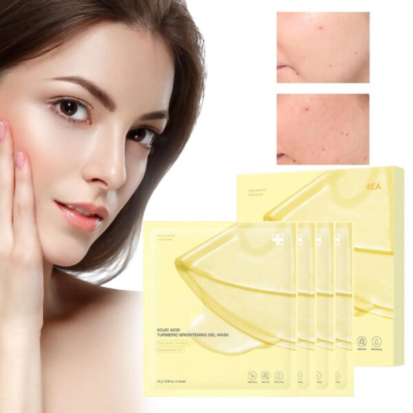 Medicube - Kojic Acid Turmeric Brightening Gel Mask (Mascarilla Facial Iluminadora) - Imagen 4