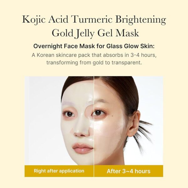 Medicube - Kojic Acid Turmeric Brightening Gel Mask (Mascarilla Facial Iluminadora) - Imagen 3