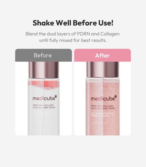 Medicube - PDRN Pink Collagen Glow Jelly Mist Serum - Imagen 4